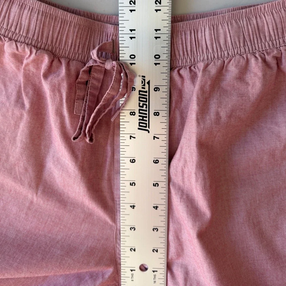 J.Crew Womens Medium Red Cotton Drawstring Elastic Waist Lounge Pants